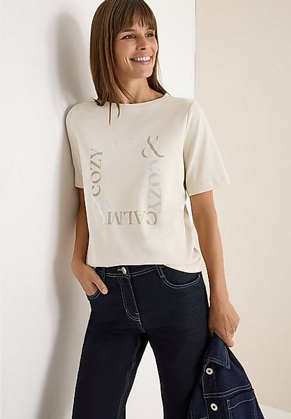 CECIL Rundhalsshirt mit Frontprint, kurzarm günstig online kaufen