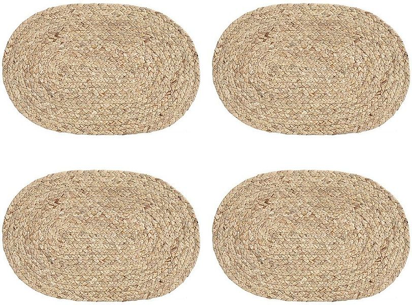 Zeller Present Platzset, (Set, 4 St.), abwischbar, oval, 30 cm günstig online kaufen