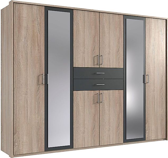 Wimex Kleiderschrank Diver (8-türig, Spiegeltüren, Schubladen, günstig online kaufen