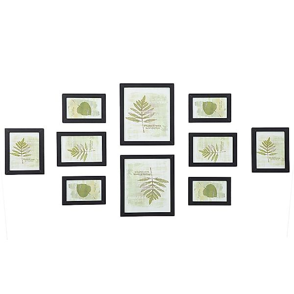 SONGMICS Bilderrahmen-Set Fotorahmen, 10er Set, Kunststoffscheibe, günstig online kaufen
