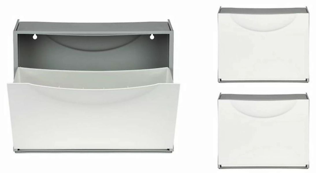 Kreher Schuhkipper Set: 3 x Schuhkipper, Farbe: Weiß günstig online kaufen