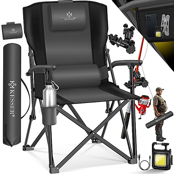 KESSER Campingstuhl Angelstuhl bis 160kg Faltstuhl günstig online kaufen