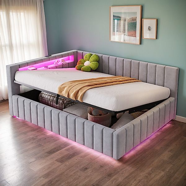 REDOM Polsterbett Schlafsofa Kinderbett Funktionsbett (mit günstig online kaufen
