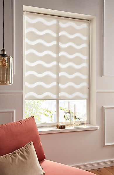 Guido Maria Kretschmer Home&Living Doppelrollo "Wellen" Lichtschutz Blendsc günstig online kaufen