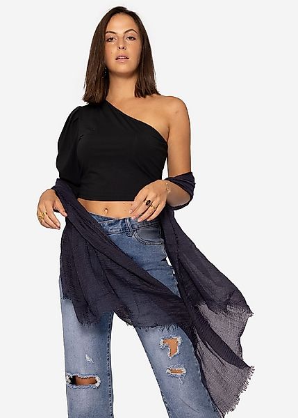 SASSYCLASSY Schal Musselin Schal für Damen, Weicher Schal aus Viskose mit a günstig online kaufen