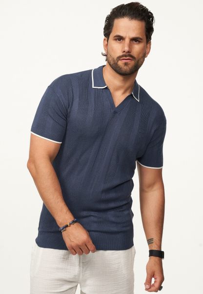 SOULSTAR Poloshirt mit offenem Kragen Herren günstig online kaufen