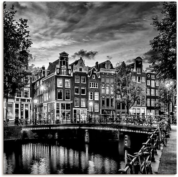 Artland Wandbild »Amsterdam Abendidylle«, Amsterdam, (1 St.) günstig online kaufen