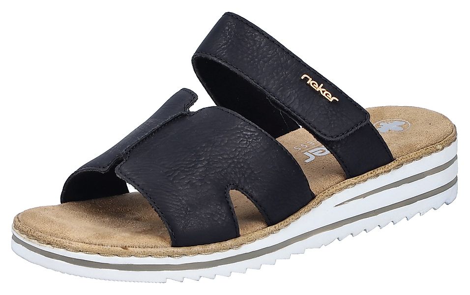 Rieker Pantolette Sommerschuh, Keilabsatz, Hausschuh, Schlappen günstig online kaufen