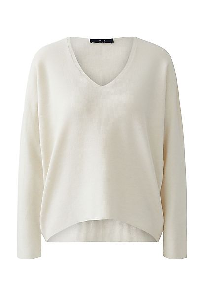 Oui V-Ausschnitt-Pullover FREYJA Pullover Viskosemischung günstig online kaufen