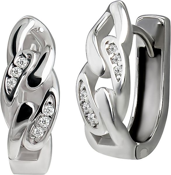 SilberDream Paar Creolen SilberDream Creole Chain Zirkonia 925 (Creolen), D günstig online kaufen