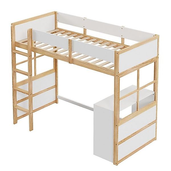 STILVORA Jugendbett 90×200 Kindertt mit Tisch,Sicherheitstreppe,Hochbett oh günstig online kaufen