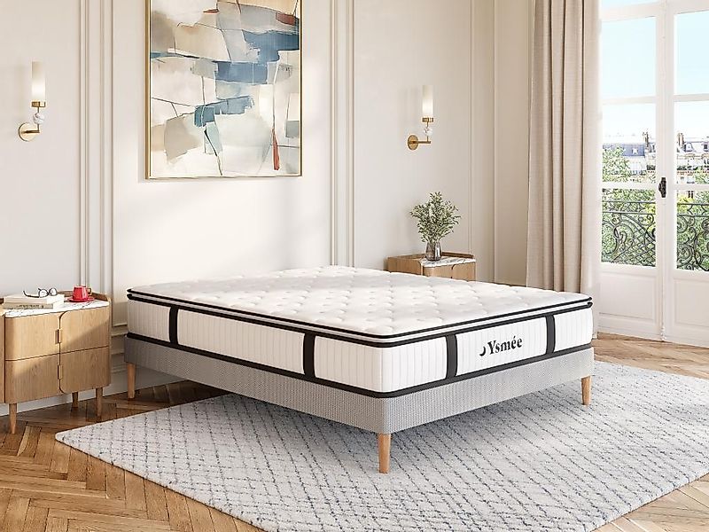 Taschenfederkernmatratze - 140 x 190 cm - mit integriertem Topper - 1 Zone günstig online kaufen