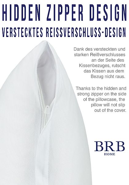 BRB HOME Kissenbezüge Kissenhülle Kopfissenbezug Couchkissen günstig online kaufen