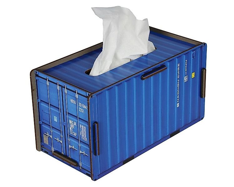 WERKHAUS® Papiertuchbox Werkhaus - Tücherbox "Container" Blau CO1021 Kosmet günstig online kaufen