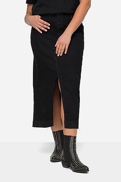 Angel of Style Jeansrock Maxi-Jeansrock Straight Fit 5-Pocket Schlitz vorne günstig online kaufen