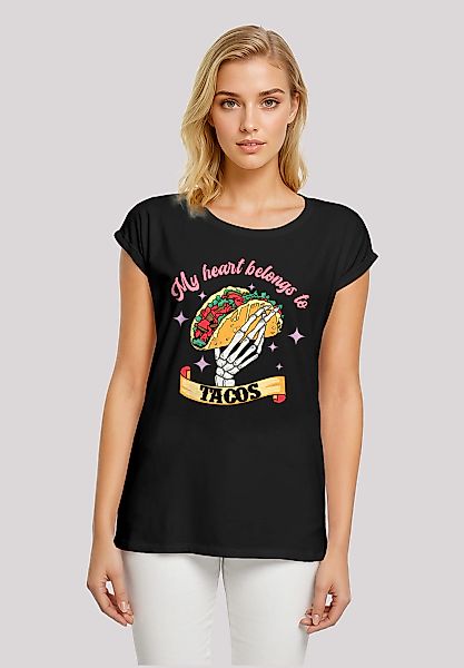 F4NT4STIC T-Shirt "My Herz belongs to tacos", Premium Qualität günstig online kaufen