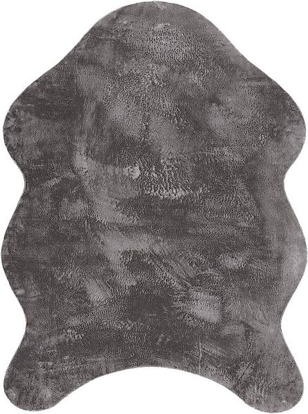 Paco Home Fellteppich Pelt 640, fellförmig, Höhe: 16 mm, Kunstfell, Uni Far günstig online kaufen