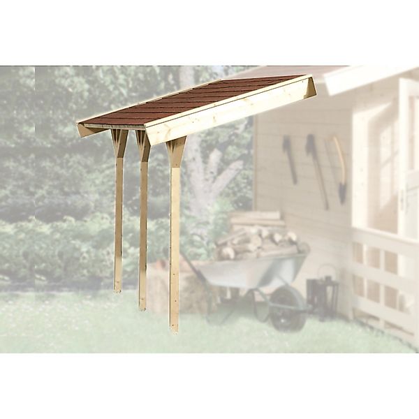 Weka Schleppdach Typ 2 120 cm x 330 cm Natur günstig online kaufen