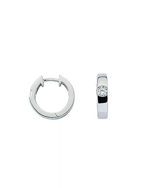 Adelia´s Paar Ohrhänger "925 Silber Ohrringe Creolen Ø 15,6 mm", mit Zirkon günstig online kaufen