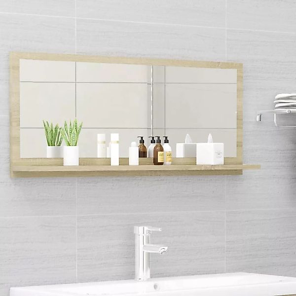 Badspiegel Sonoma-eiche 90x10,5x37 Cm Spanplatte günstig online kaufen