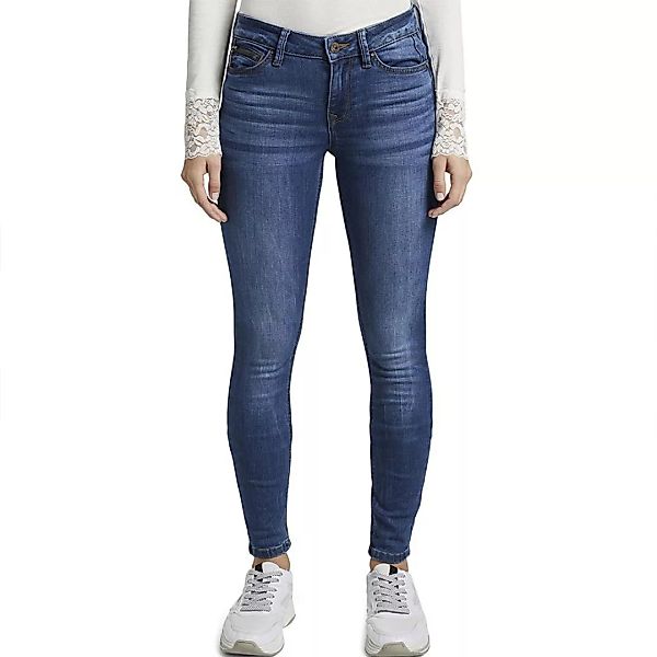 Tom Tailor Denim Damen Jeans Jona - Extra Skinny Fit - Blau - Clean Mid Sto günstig online kaufen