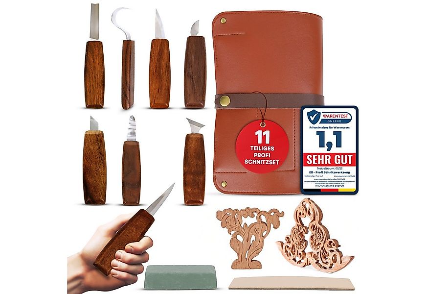 Eli Beitelsatz Schnitzwerkzeug Set - Holzwerkzeug - Schnitzset - Holzbearbe günstig online kaufen