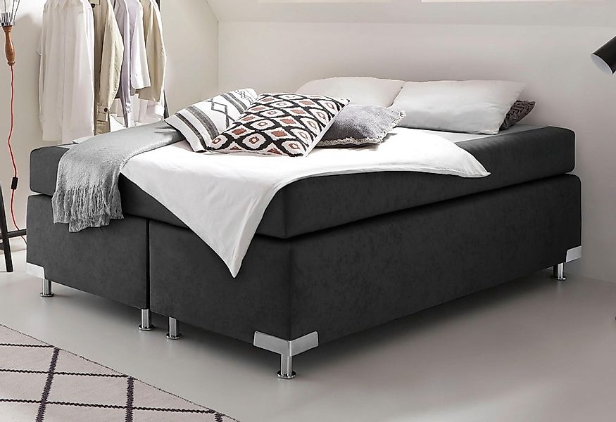 Westfalia Schlafkomfort Boxspringbett "Holland" ohne Kopfteil, frei im Raum günstig online kaufen