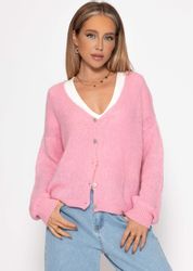 SASSYCLASSY Cardigan Cardigan mit V-Ausschnitt für günstig online kaufen