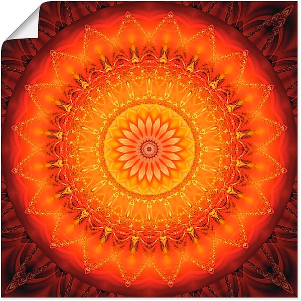 Artland Wandbild "Mandala Energie 1", Muster, (1 St.), als Leinwandbild, Po günstig online kaufen