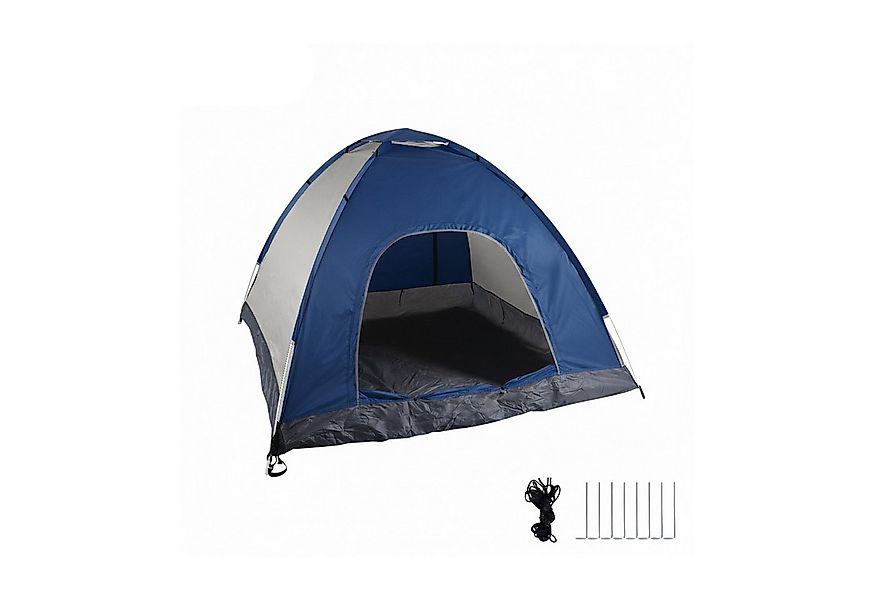 relaxdays Wurfzelt Pop Up Zelt Strand, anthrazit-blau günstig online kaufen