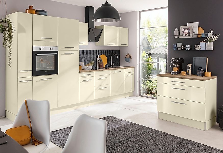 wiho Küchen Küchenzeile »Ela«, Breite 340 cm, Soft-Close-Funktion, höhenver günstig online kaufen