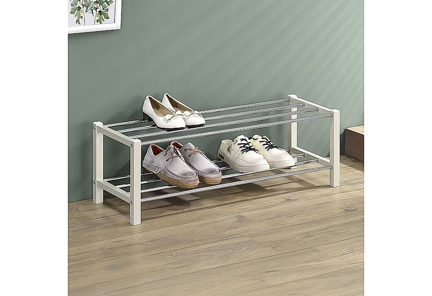 IDIMEX Schuhregal DUBLIN, Schuhständer mit 2 Ablagen, 90cm breit Schuhaufbe günstig online kaufen