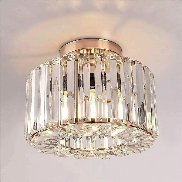 BlingBin Hängeleuchten Crystal Deckenleuchte Gold - günstig online kaufen