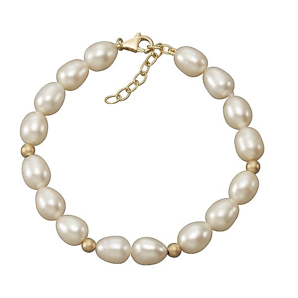 Vivance Armband 585 Gold Perlen weiß günstig online kaufen