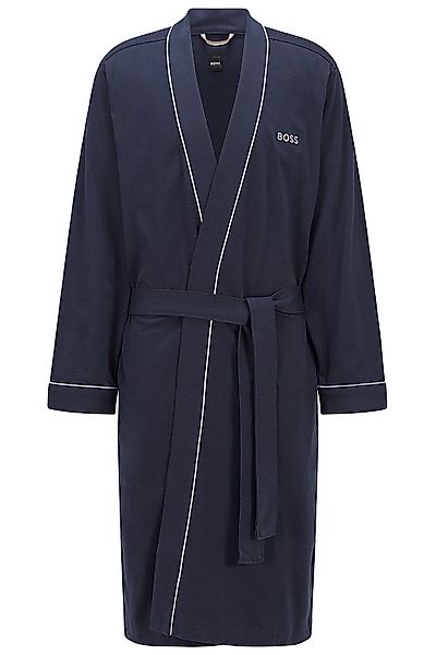 BOSS Herrenbademantel Kimono BM, Baumwolle, Taillengürtel, günstig online kaufen