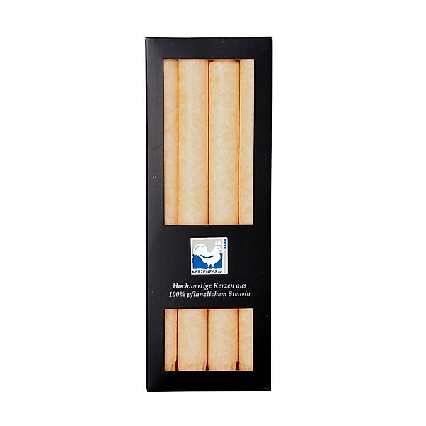 Kerzenfarm Hahn Tafelkerze stabkerze creme 22x250mm günstig online kaufen