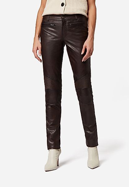 RICANO Lederhose Donna Lederhose mit Biker-Elementen günstig online kaufen