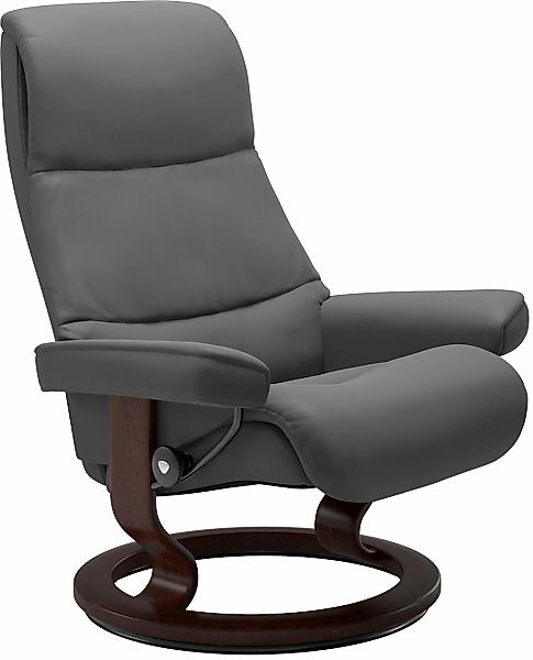 Stressless Relaxsessel "View" mit Classic Base, Größe M,Gestell Braun günstig online kaufen