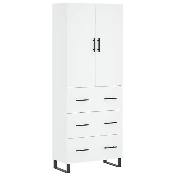 vidaXL Highboard Weiß 69,5x34x180 cm Holzwerkstoff 3195867 günstig online kaufen