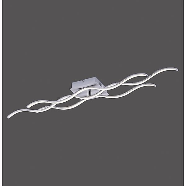 Just Light. LED-Deckenleuchte Wave Stahl 97,5 x 16 cm günstig online kaufen