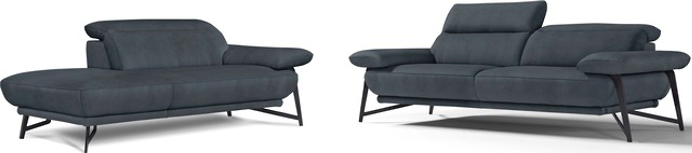Egoitaliano Sofa »Anais, Design mit hohem Sitzkomfort, Fußfarbe schattengra günstig online kaufen
