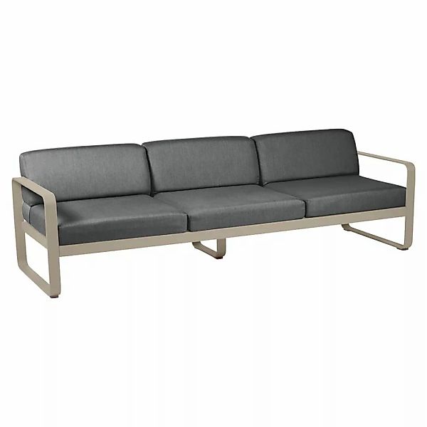 Bellevie 3-Sitzer Lounge-Sofa 14 Muskat A3 Graphitgrau günstig online kaufen