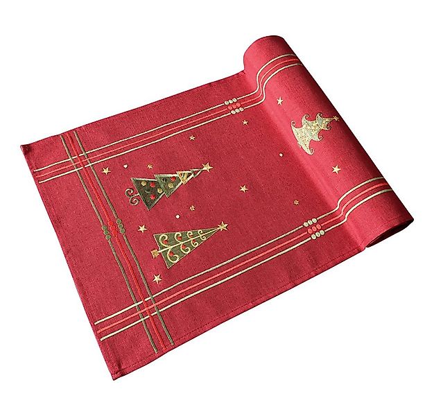 DecoHomeTextil Heimtextilmanufaktur Tischdecke Leinen Optik Christmas wasse günstig online kaufen