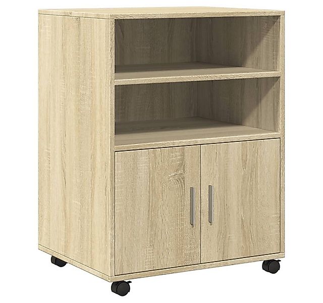 vidaXL Aktenschrank Rollschrank Sonoma-Eiche 60x48x81 cm Holzwerkstoff (1-S günstig online kaufen