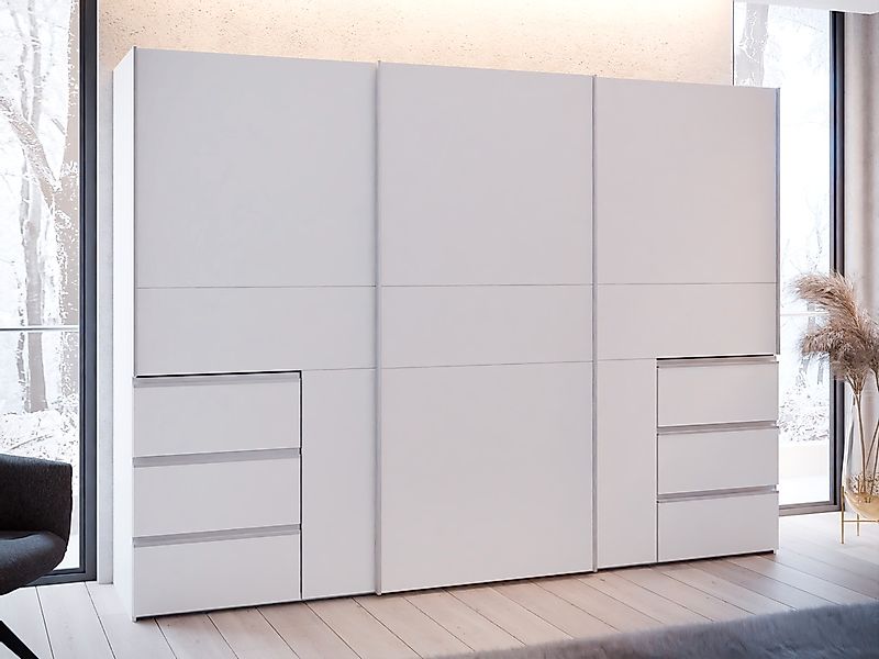 FORTE Schwebetürenschrank B/H/T ca. 269,7x200,5x61cm, Schwebetürenschrank, günstig online kaufen