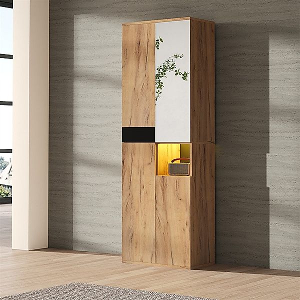 MODFU Garderoben-Set Wandgarderobe Kleiderschrank Schuhschrank, (mit günstig online kaufen