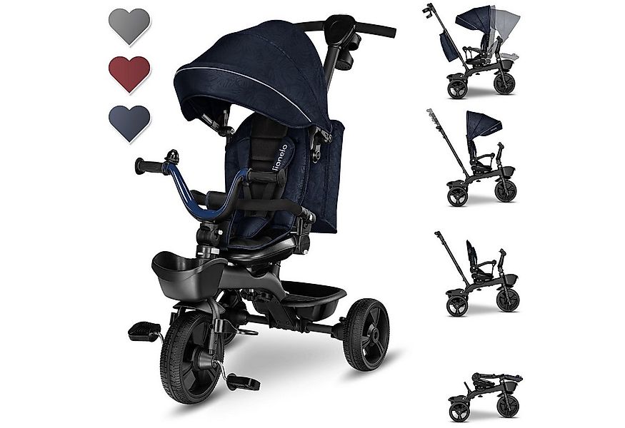 lionelo Dreirad Kori, Drehbarer Sitz  Elternlenkung  Klappbar  bis 25kg günstig online kaufen