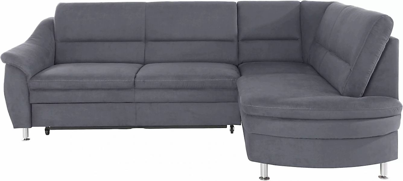 Places of Style Ecksofa "Cardoso L-Form", Federkern, wahlweise mit Bett, Sc günstig online kaufen