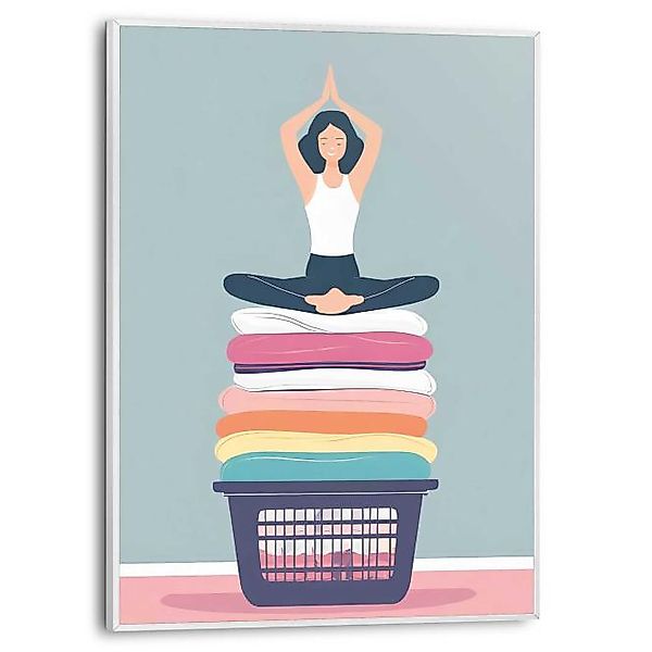 Wandbild ZEN WASH Slim Frame White ca. 30x40 cm SMF93588 günstig online kaufen