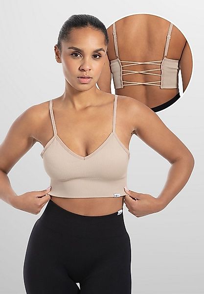 Smilodox Sport-BH Alma, Herausnehmbare Cups, Shaped Fit Yoga Bra V-Ausschni günstig online kaufen
